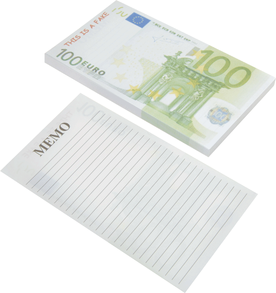 Image of 100 Euro notitieblok Alkmaar
