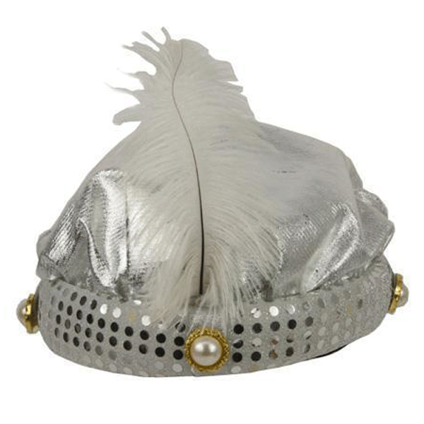 Image of 1001 Nacht zilveren Sultan hoofddeksel