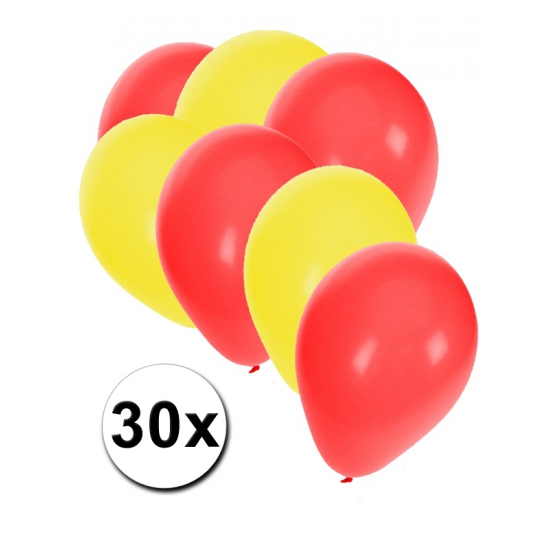 Image of 30x ballonnen in Chinese kleuren