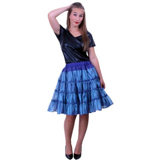 Image of 5-laags petticoat blauw voor dames