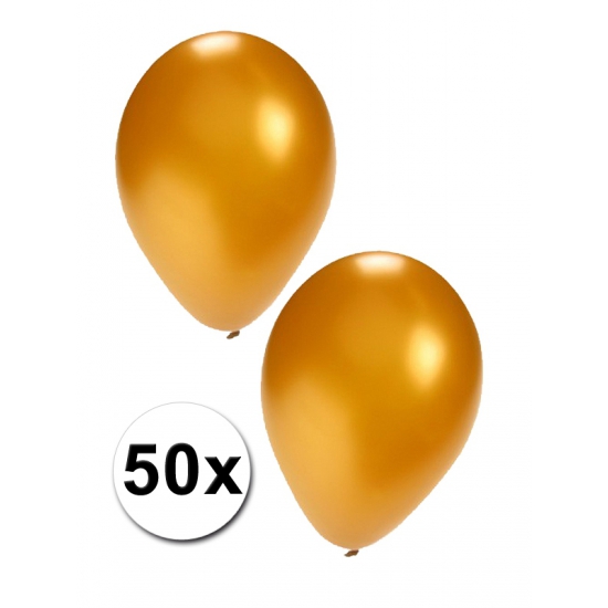 Image of 50 ballonnen goud