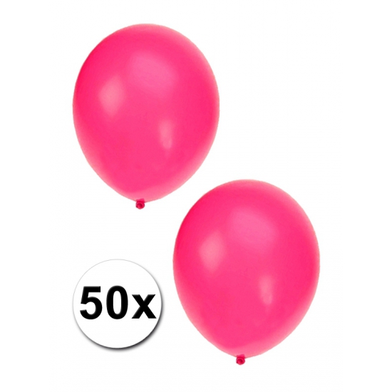 Image of 50 ballonnen roze