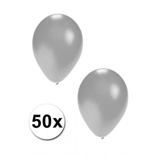 Image of 50 ballonnen zilver