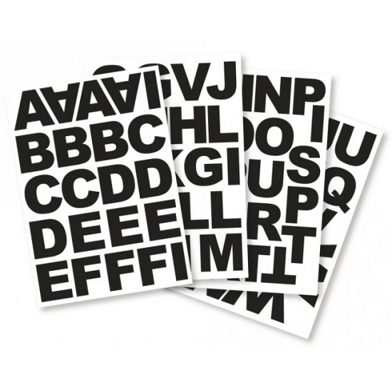 Image of Alfabet blokletters stickers 5 cm