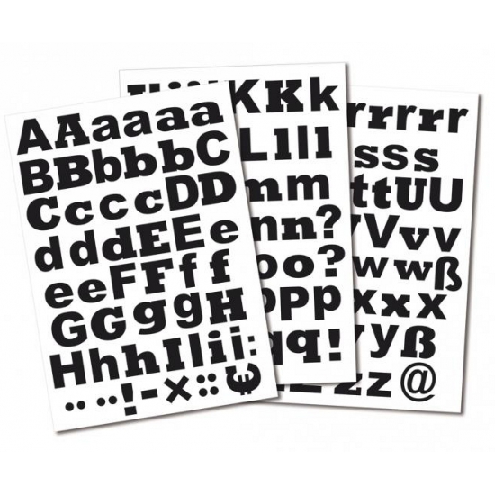 Image of Alfabet stickers diverse formaten