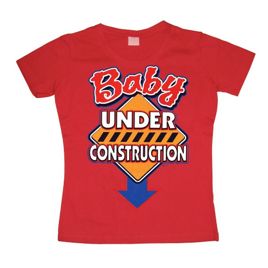 Image of Baby Under Construction dames shirt van katoen