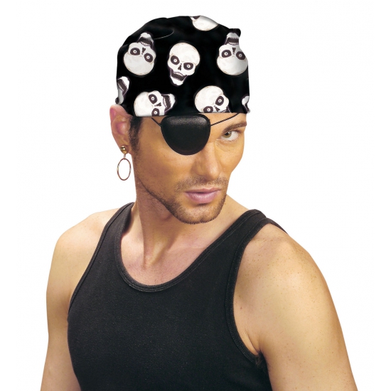 Image of Bandana piraat met doodshoofd print