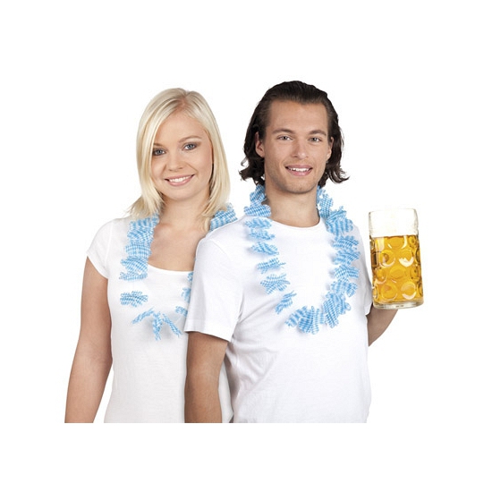 Image of Bavaria krans blauw/wit
