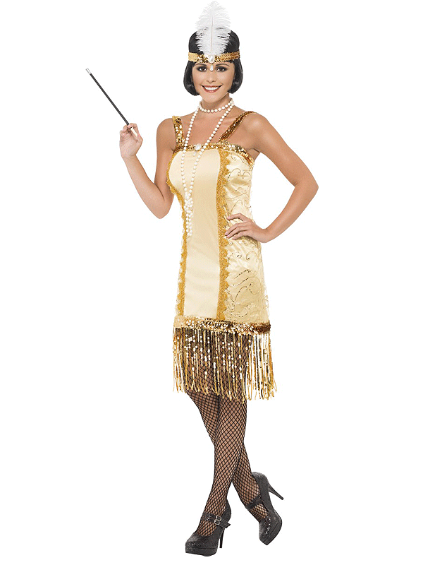 Image of Betty Boop jurkje goud met pailletten