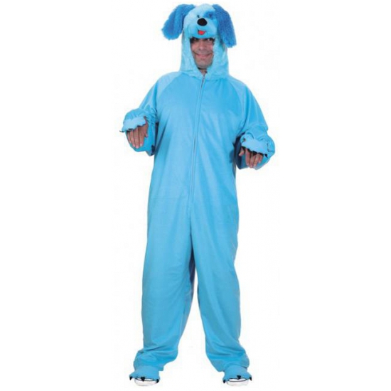 Image of Blauw honden kostuum voor volwassenen