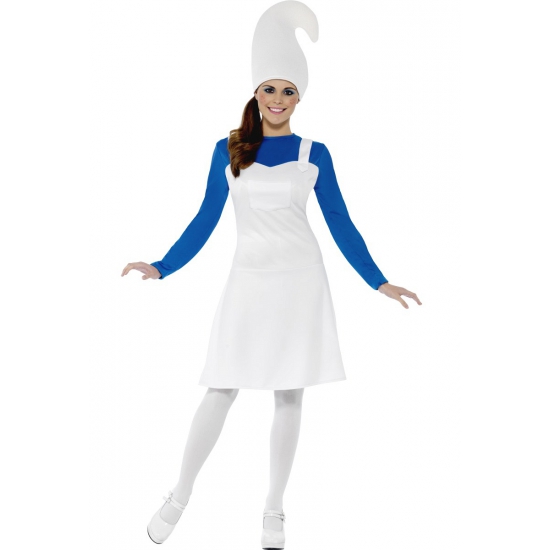Image of Blauwe kabouter kostuum voor dames