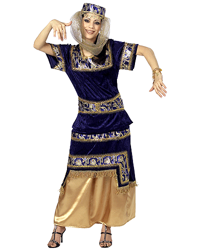Image of Blauwe Oosterse jurk voor dames