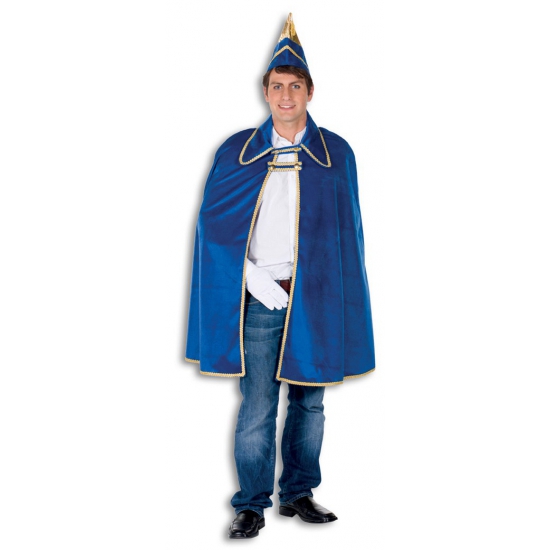 Image of Blauwe Prins Carnaval cape en hoed