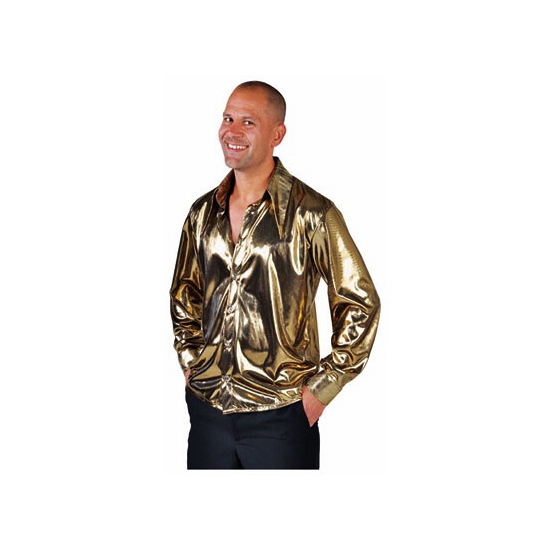 Image of Bling blouse goud voor mannen