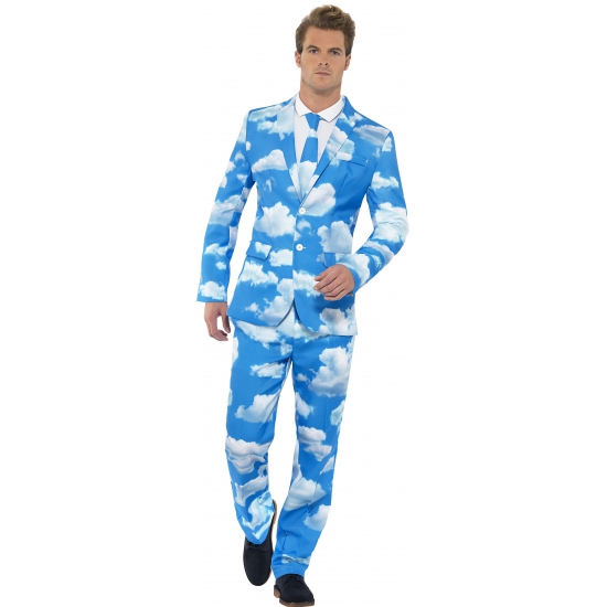 Image of Business suit met wolken print