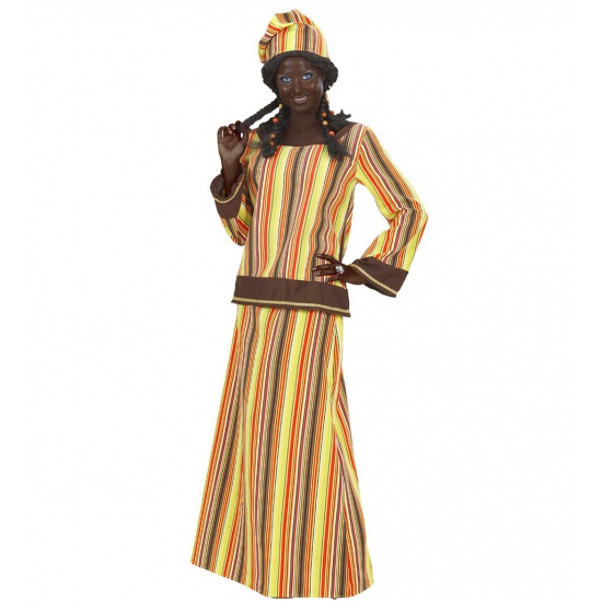 Image of Carnaval Afrikaanse dame kostuum