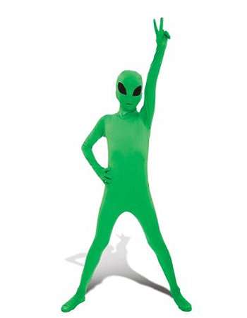 Image of Carnaval Alien morphsuit voor kinderen