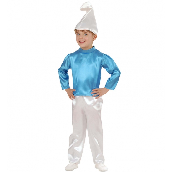 Image of Carnaval Blauw kabouter kostuum kinderen