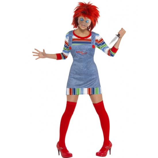 Image of Carnaval Chucky kostuum voor dames
