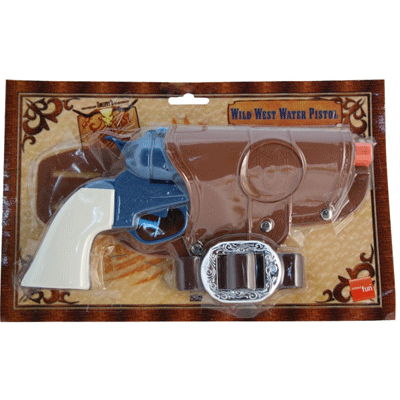 Image of Carnaval Cowboy revolver blauw + holster