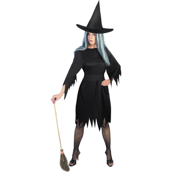 Image of Carnaval Enge heksen kostuum zwart