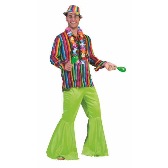 Image of Carnaval Gekleurd feest hemd voor heren