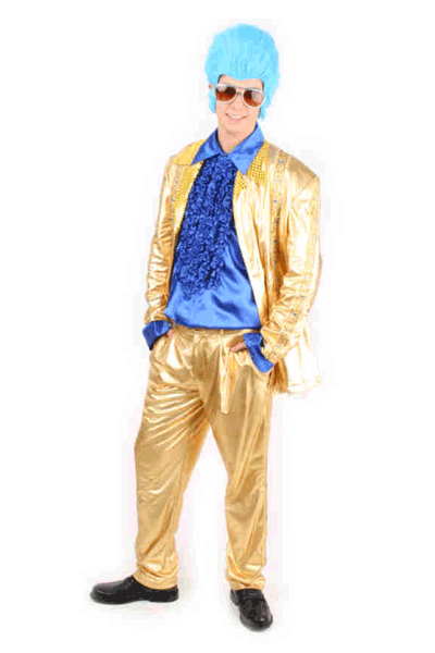 Image of Carnaval Glimmend gouden kostuum