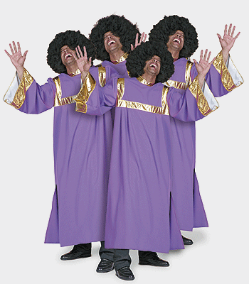 Image of Carnaval Gospel zanger kostuum heren