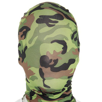 Image of Carnaval Morphsuit masker met camouflage