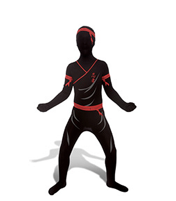 Image of Carnaval Ninja morphsuit voor kinderen