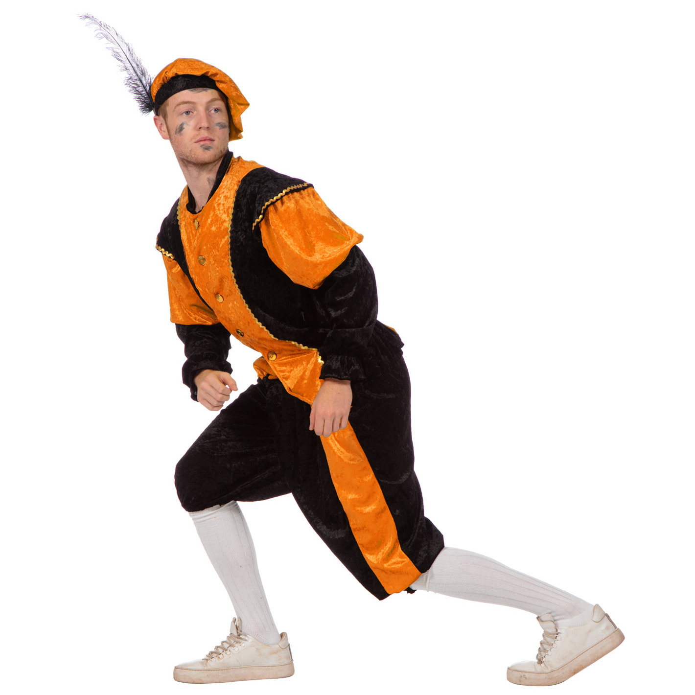 Image of Carnaval Oranje zwarte pieten kostuum budget
