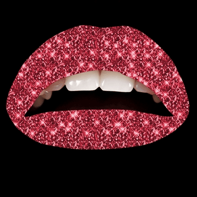 Image of Carnaval Rode glitter lip tattoo