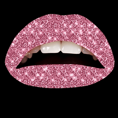 Image of Carnaval Roze glitter lip tattoo