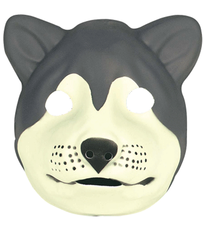 Image of Carnaval Wolf masker van soft foam