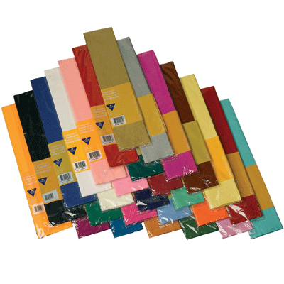 Image of Crepe papier gekleurde vellen