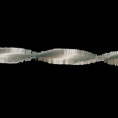Image of Crepe papier slinger zilver 6 meter