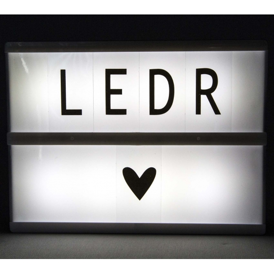Image of Deco lichtbak met letters A5