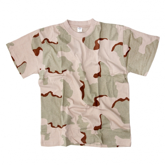 Image of Desert camouflage t-shirt korte mouw
