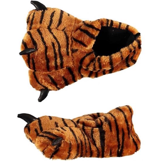 Image of Dierenpoot sloffen tijger voor dames