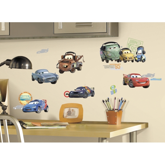 Image of Disney Cars gekleurde muur stickers