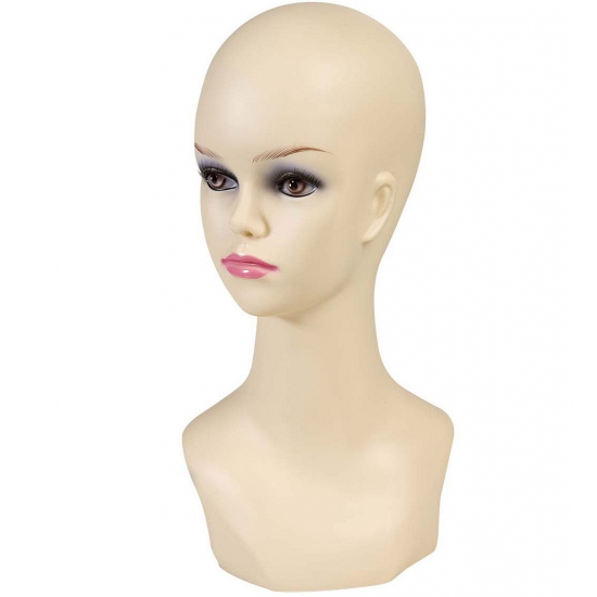 Image of Display hoofd blanke vrouw 40 cm