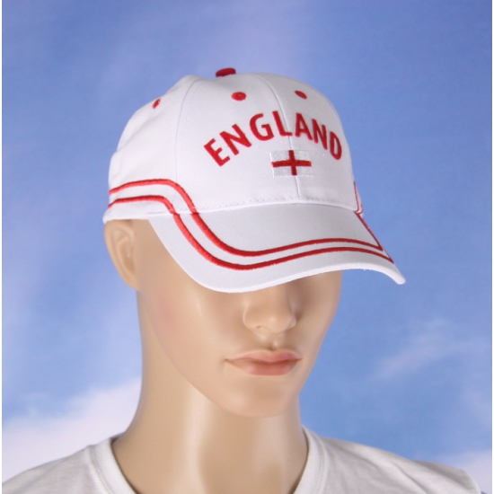 Image of Engeland fan baseball caps wit met rood