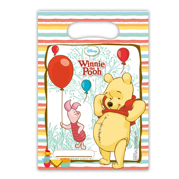 Image of Feest artikelen Winnie the Pooh uitdeelzakjes
