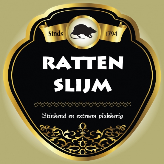 Image of Flessen etiket voor ratten slijm