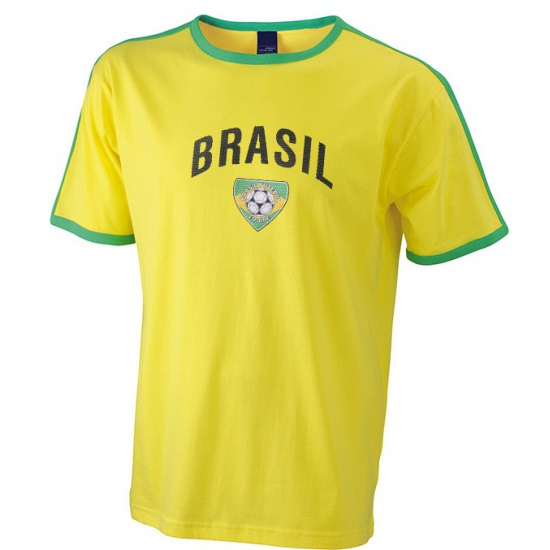 Image of Geel shirt Brasil voor volwassenen