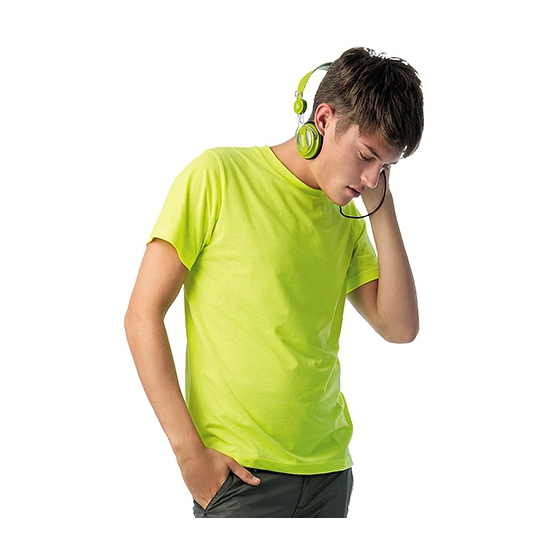 Image of Heren t-shirt neon geel