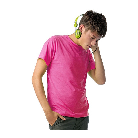 Image of Heren t-shirt neon roze