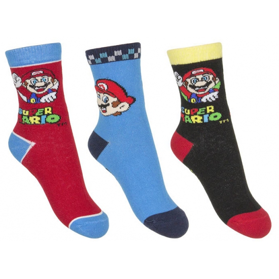Image of Kindersokken Super Mario 3-pak nr 2