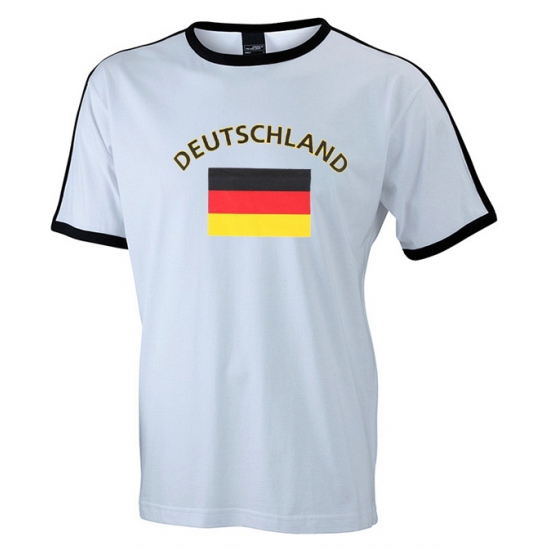 Image of Luxe heren t-shirt met vlag Deutschland