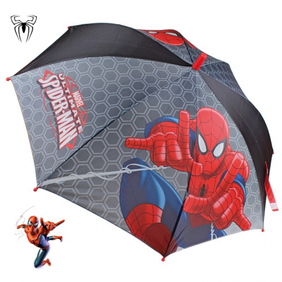 Image of Marvel Spiderman paraplu grijs